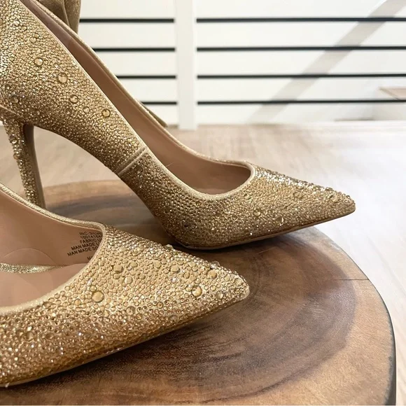 NWT 6.5 7.5 bow INC International concepts sparkly heels - Picture 4 of 13